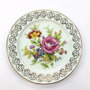 Gloria Fine Porcelain Hand Painted Plate